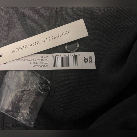 NWT Adrienne Vittidini Smoke Grey Dress Pants w/ Pockets!! Gotgeous!! - Picture 8 of 8